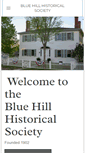 Mobile Screenshot of bluehillhistory.org